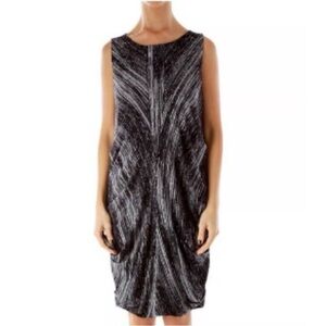 Vivienne Tam Black and Gray Mini Dress